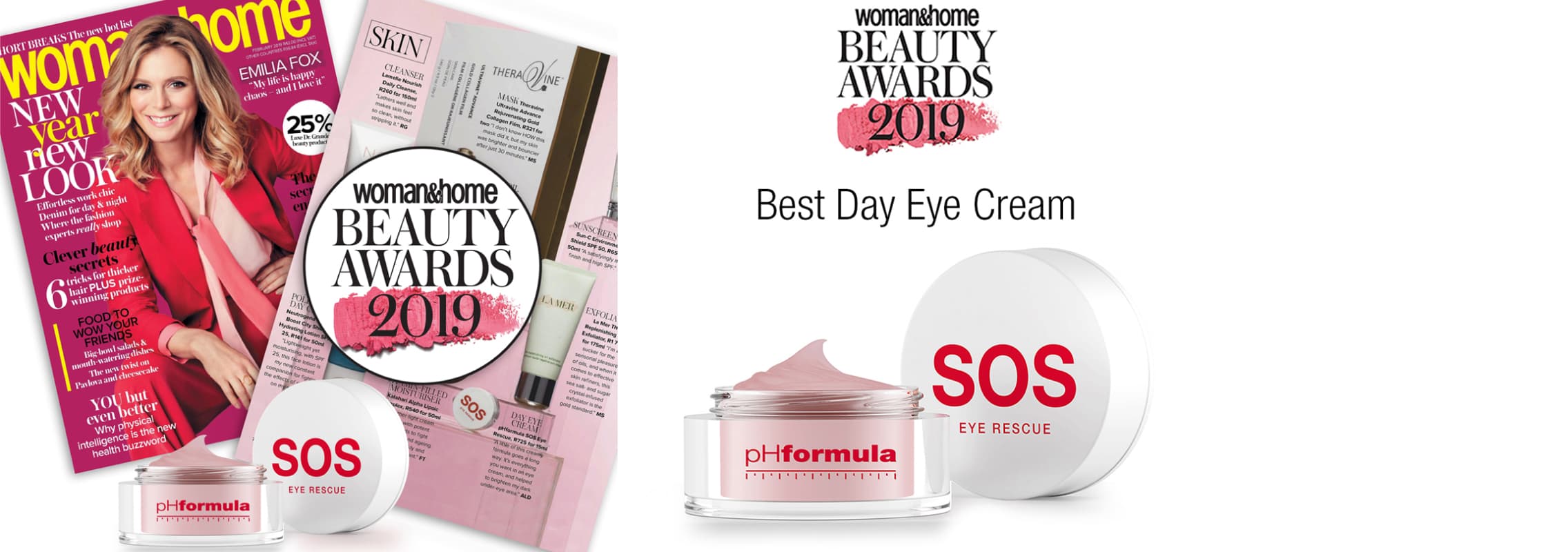 Best Day Eye Cream Award by the Woman & Home Beauty Awards 2019